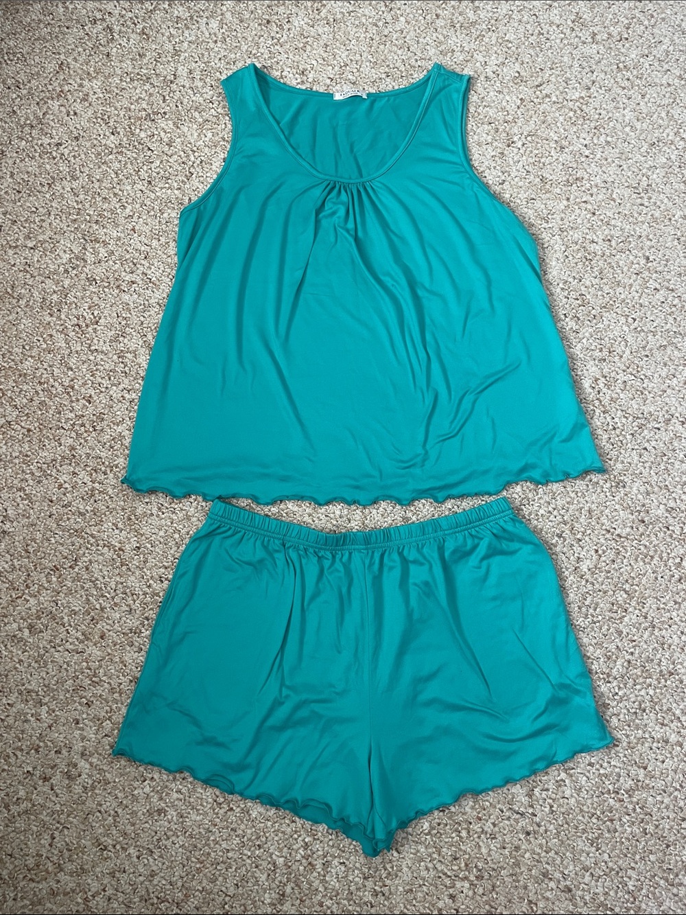 Women’s Teal Sleep Tank & Short Set